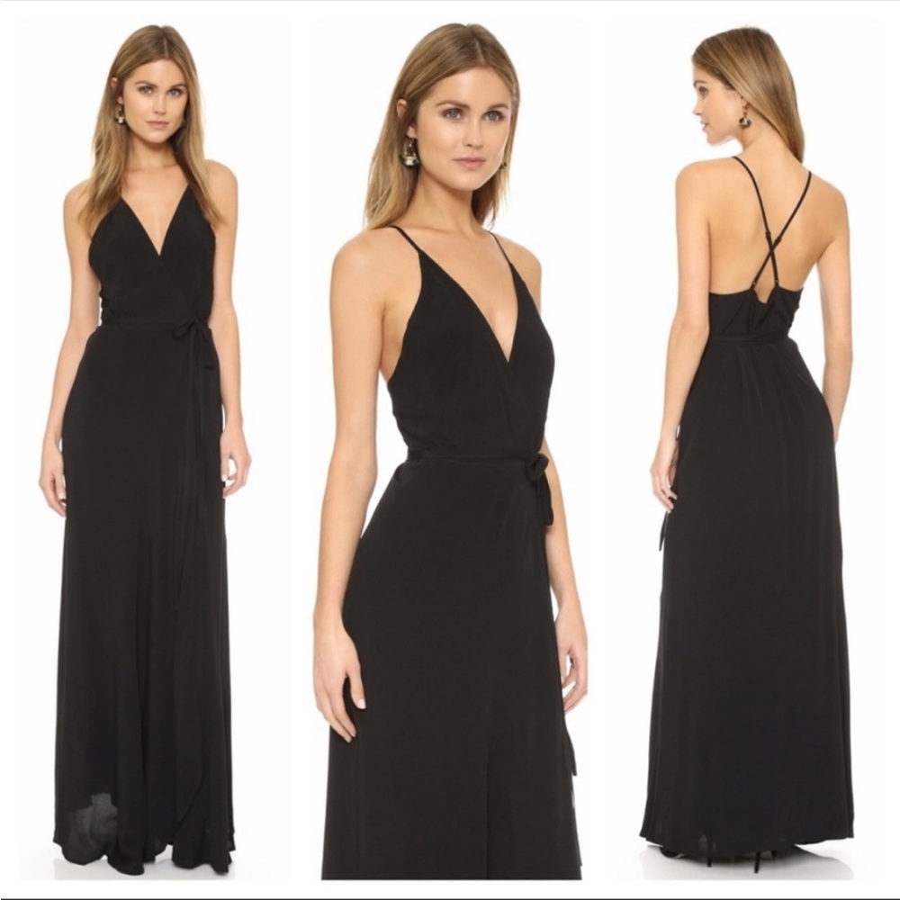 Yumi Kim black wrap dress size medium never worn!